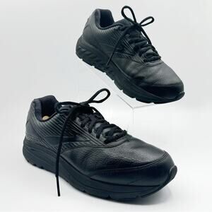 Brooks Addiction Walker Black Slip Resistant Leather Sneakers Men’s Size 9.5